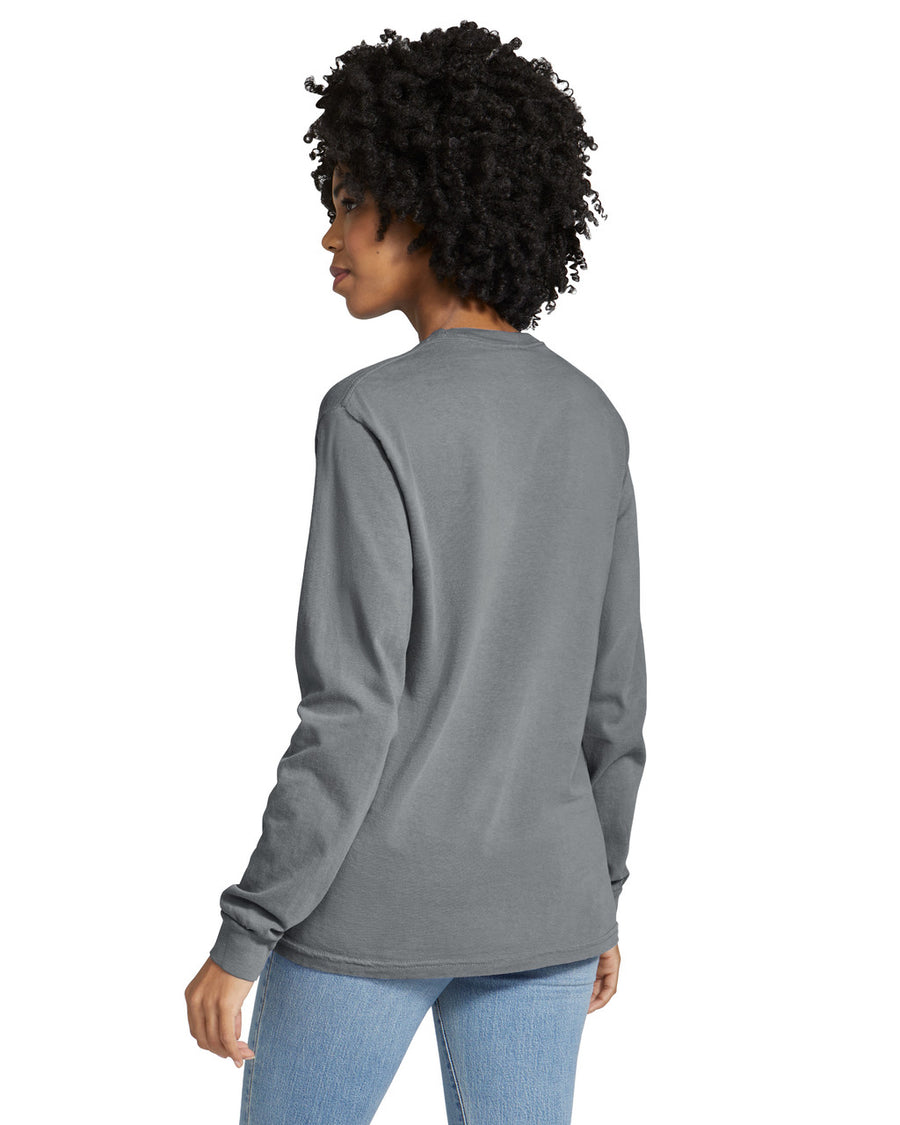 Comfort Colors 6014 Long Sleeve - Granite - model back