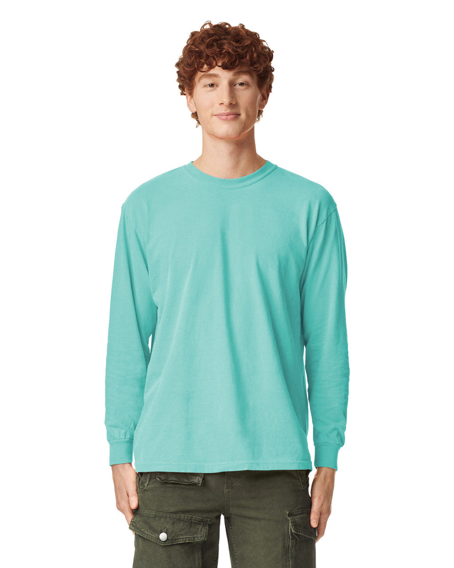 Comfort Colors 6014 Long Sleeve - Chalky Mint - model front