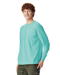 Comfort Colors 6014 Long Sleeve - Chalky Mint - model side