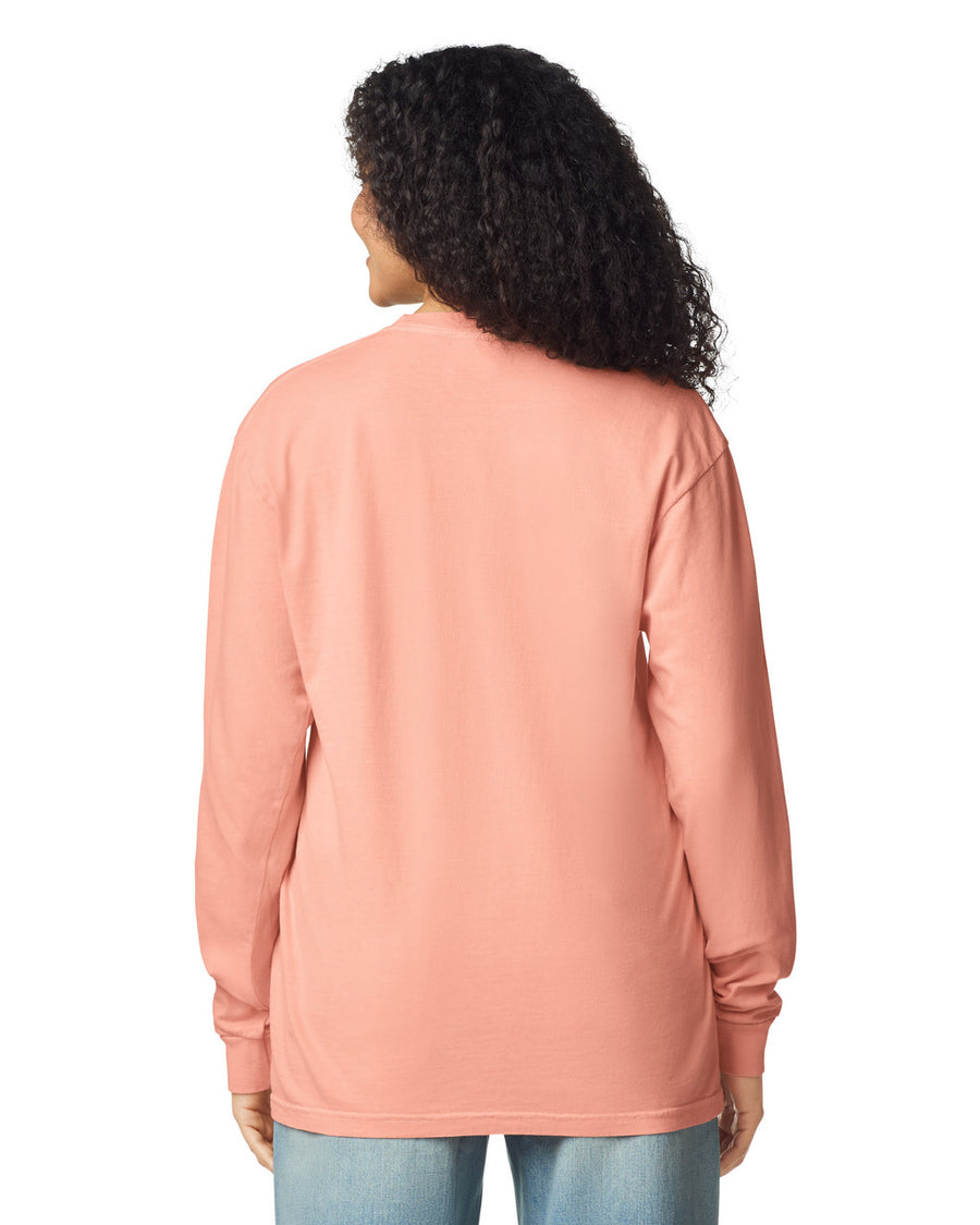 Comfort Colors 6014 Long Sleeve - Peachy - model back