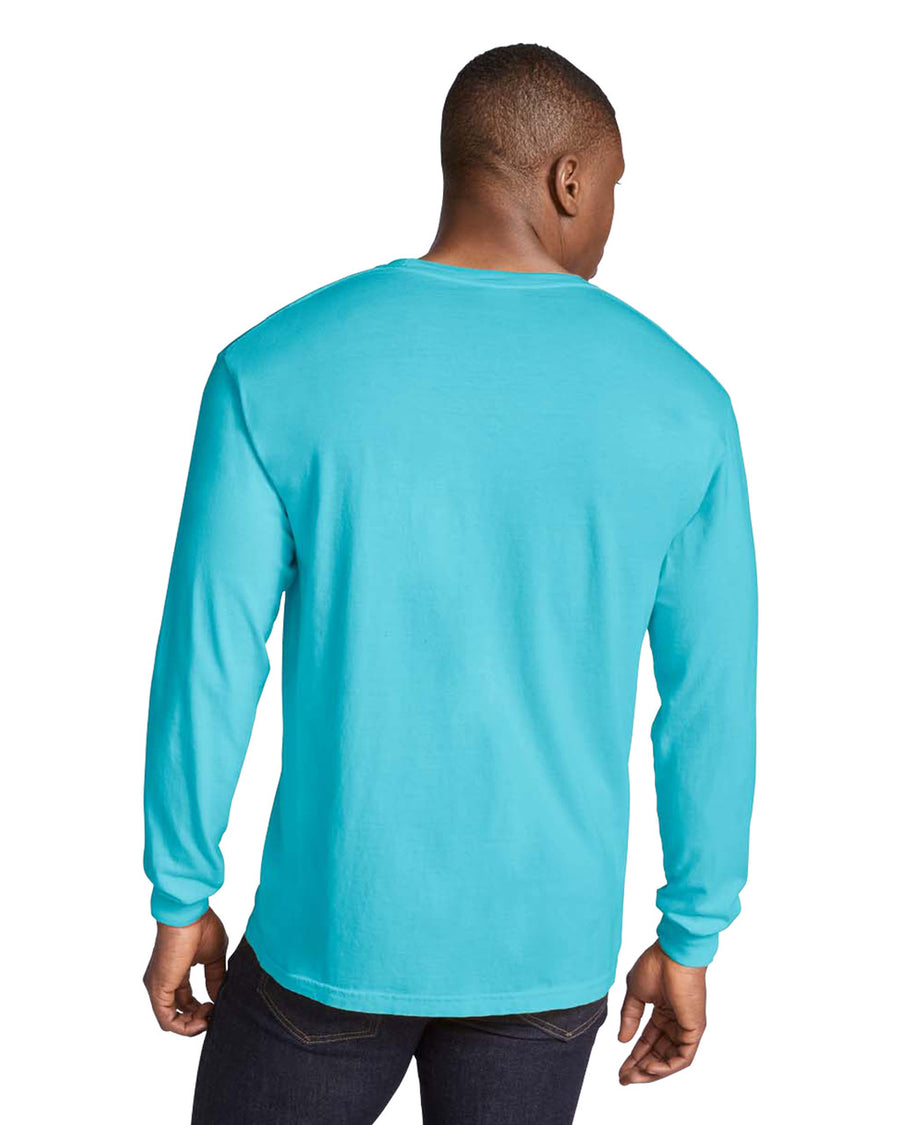 Comfort Colors 6014 Long Sleeve - Lagoon - model back