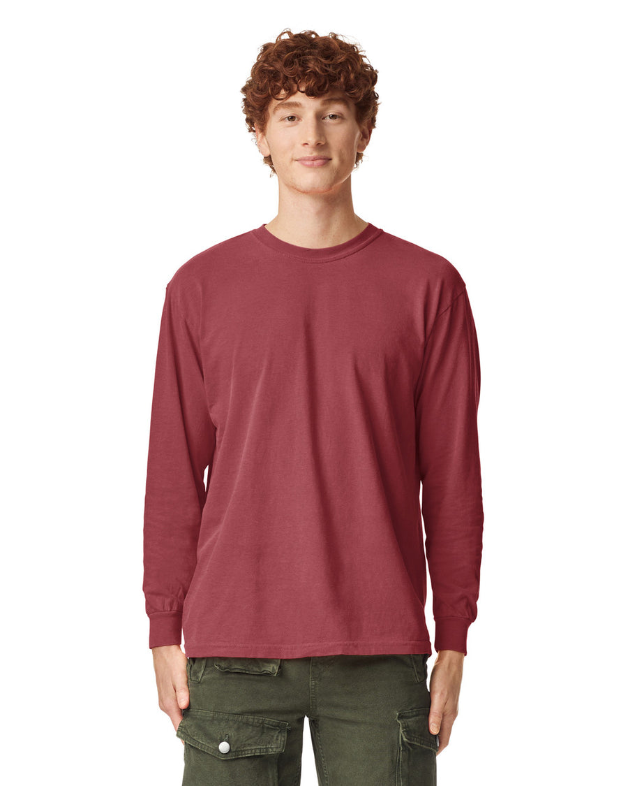 Comfort Colors 6014 Long Sleeve - Crimson - model front