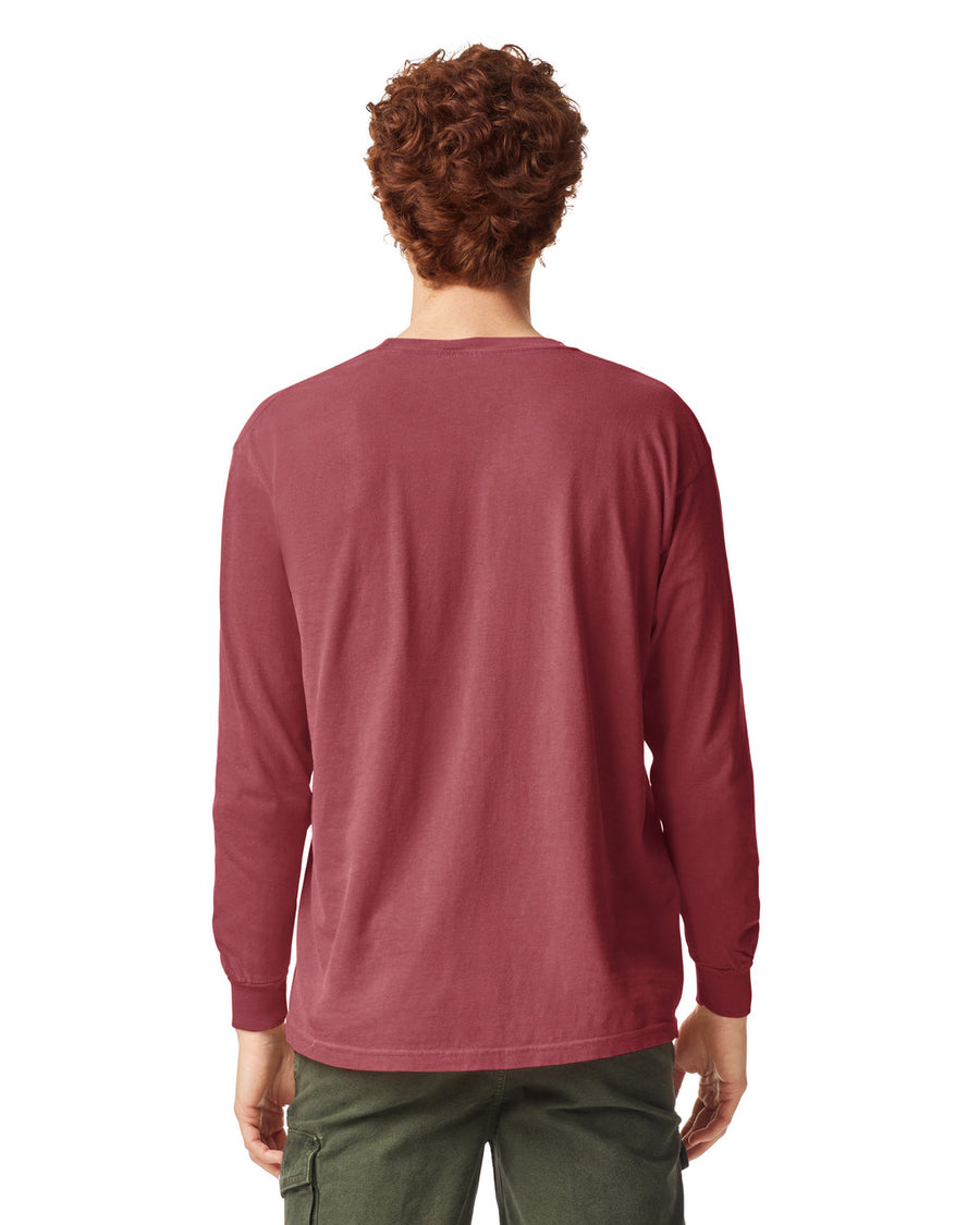 Comfort Colors 6014 Long Sleeve - Crimson - model back