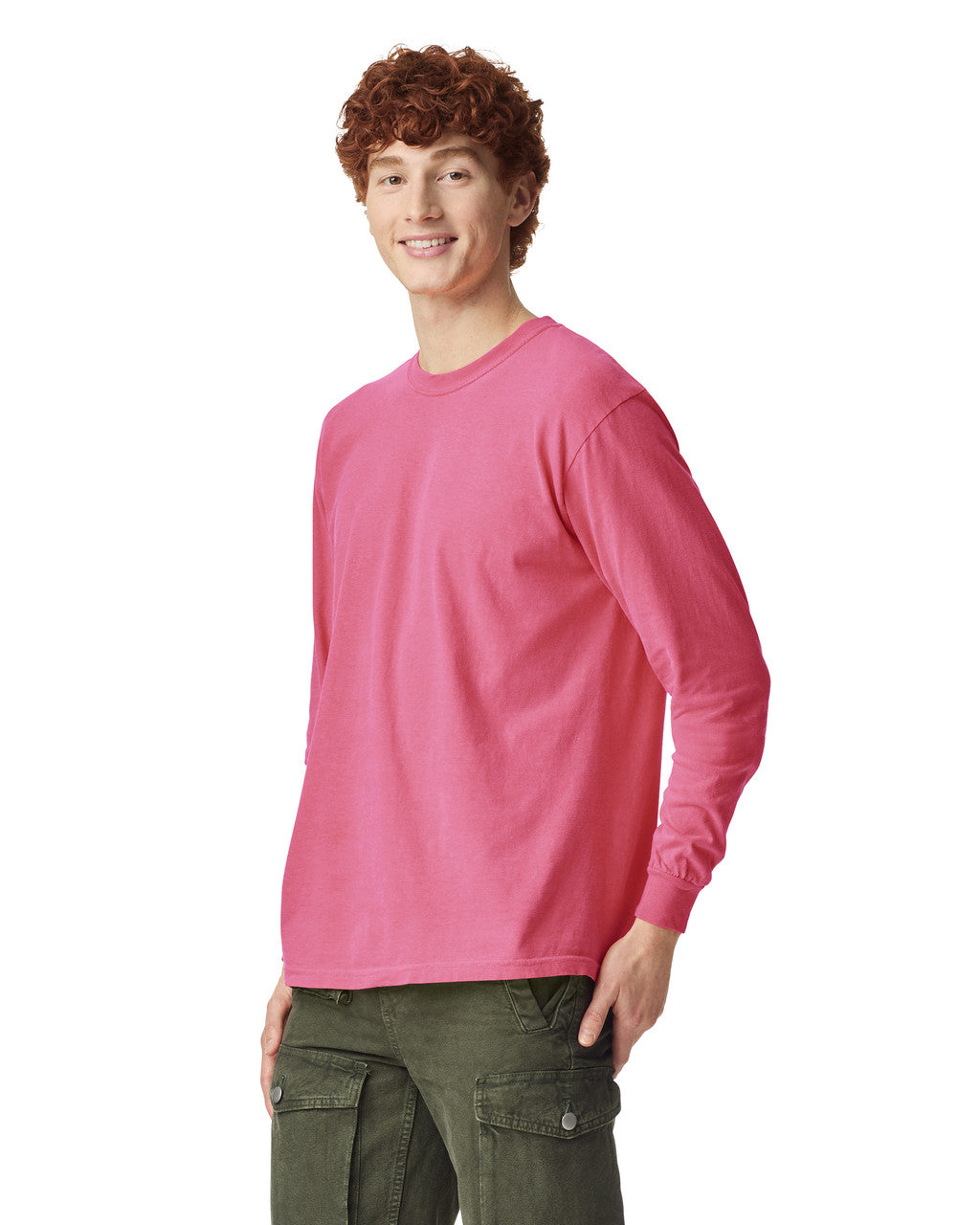 Comfort Colors 6014 Long Sleeve - Crunchberry - model side