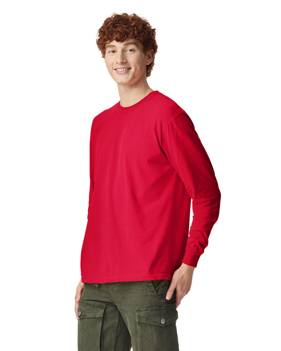Comfort Colors 6014 Long Sleeve - Red - model side