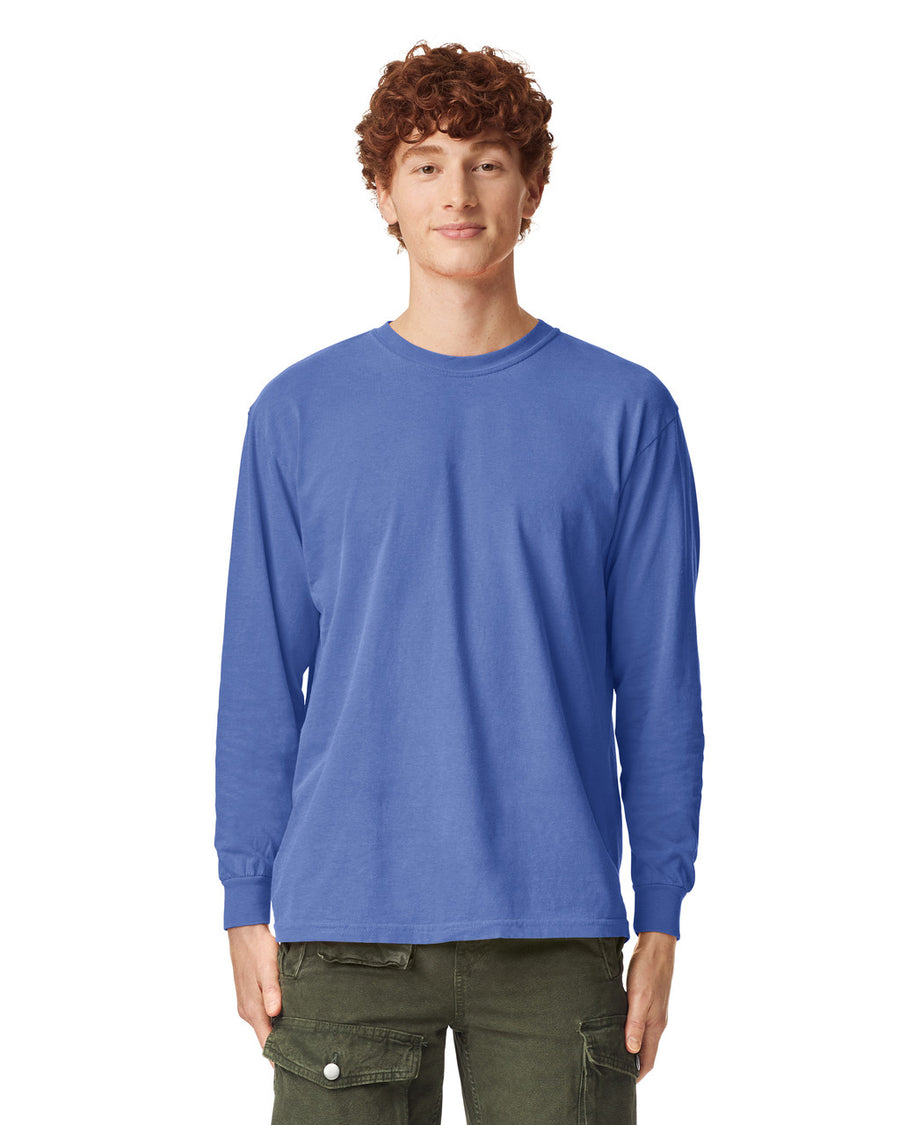 Comfort Colors 6014 Long Sleeve - Flo Blue - model front