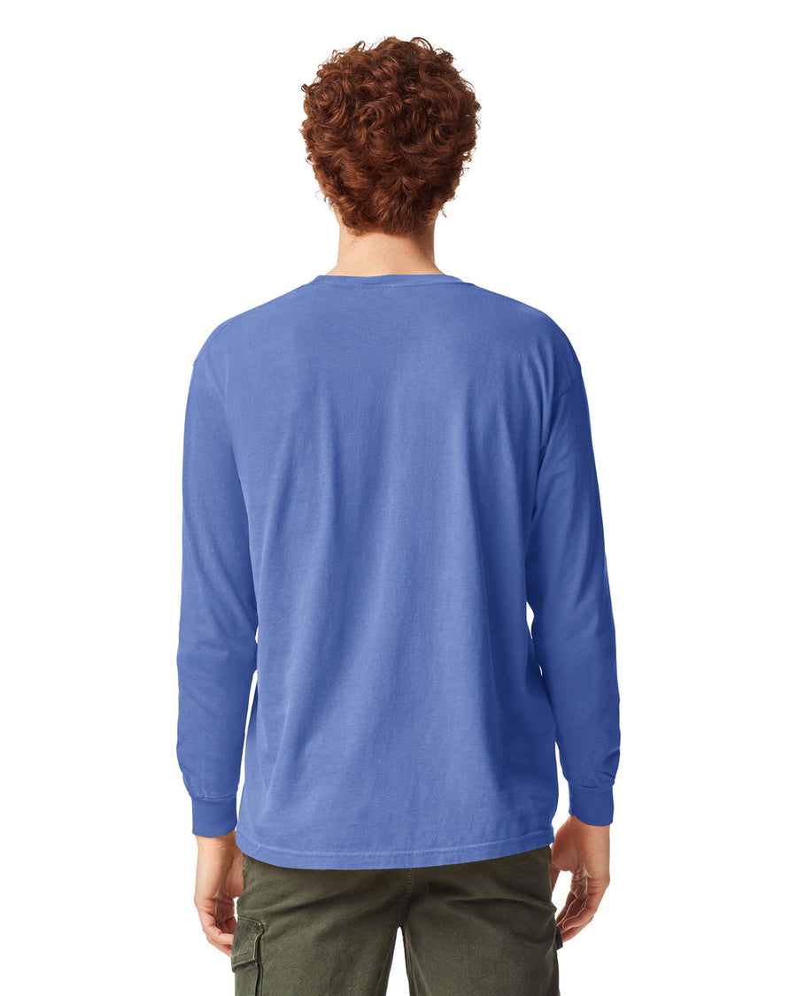 Comfort Colors 6014 Long Sleeve - Flo Blue - model back