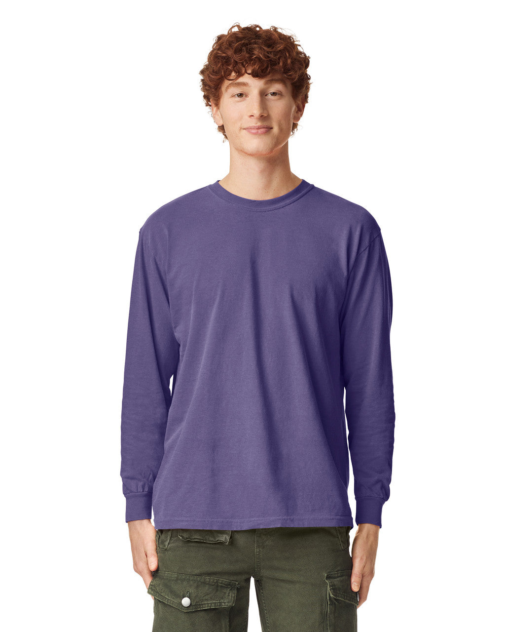 Comfort Colors 6014 Long Sleeve - Grape - model front