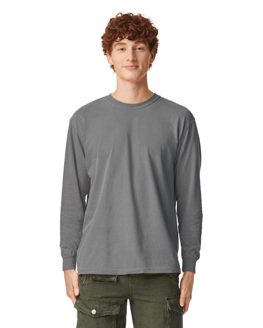 Comfort Colors 6014 Long Sleeve - Grey - model front