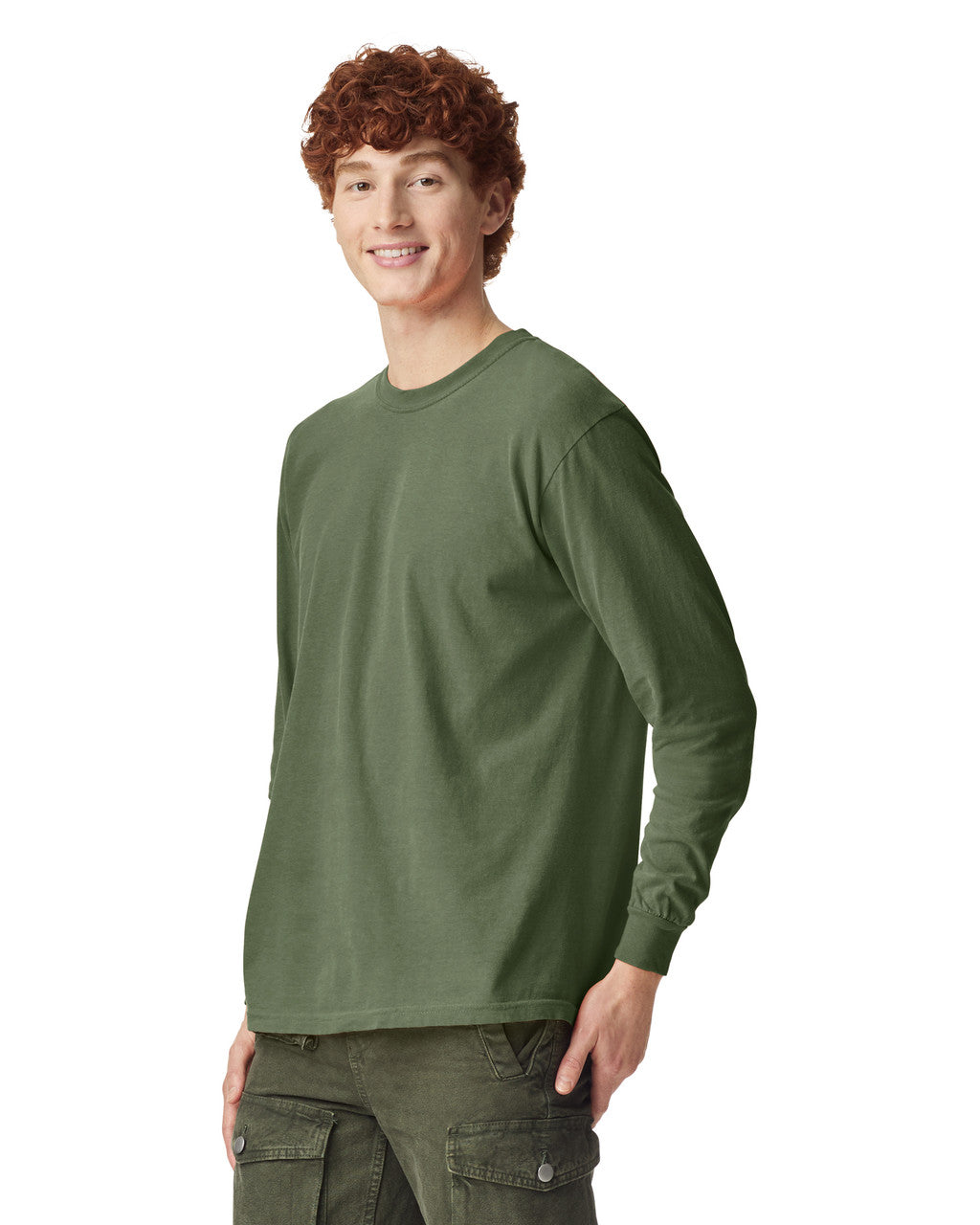 Comfort Colors 6014 Long Sleeve - Hemp - model side