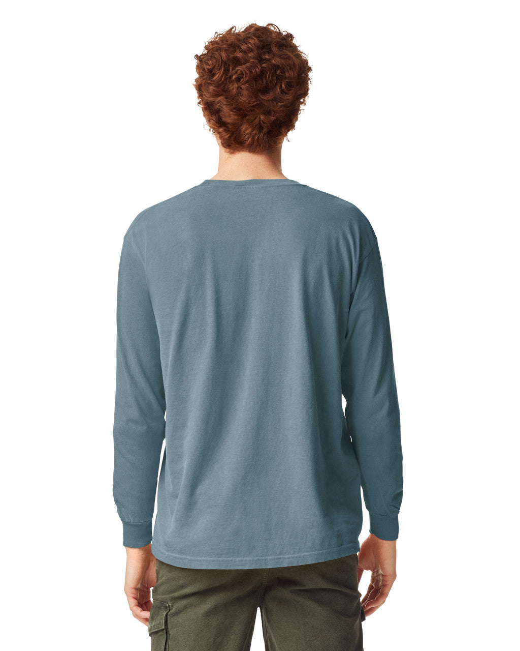 Comfort Colors 6014 Long Sleeve - Ice Blue - model back