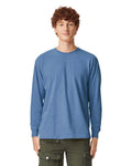 Comfort Colors 6014 Long Sleeve - Washed Denim - model front