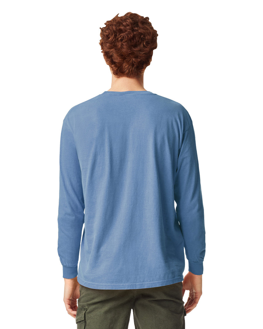 Comfort Colors 6014 Long Sleeve - Washed Denim - model back