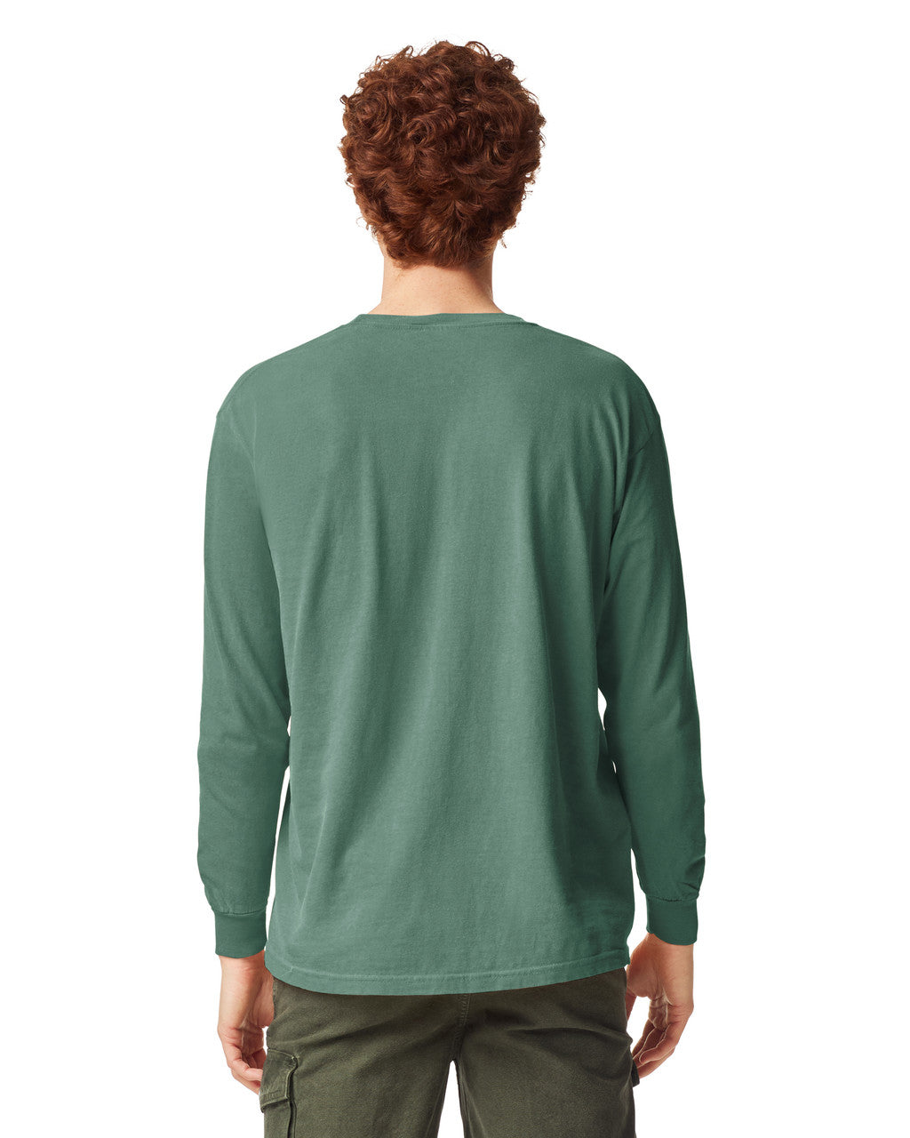 Comfort Colors 6014 Long Sleeve - Light Green - model back