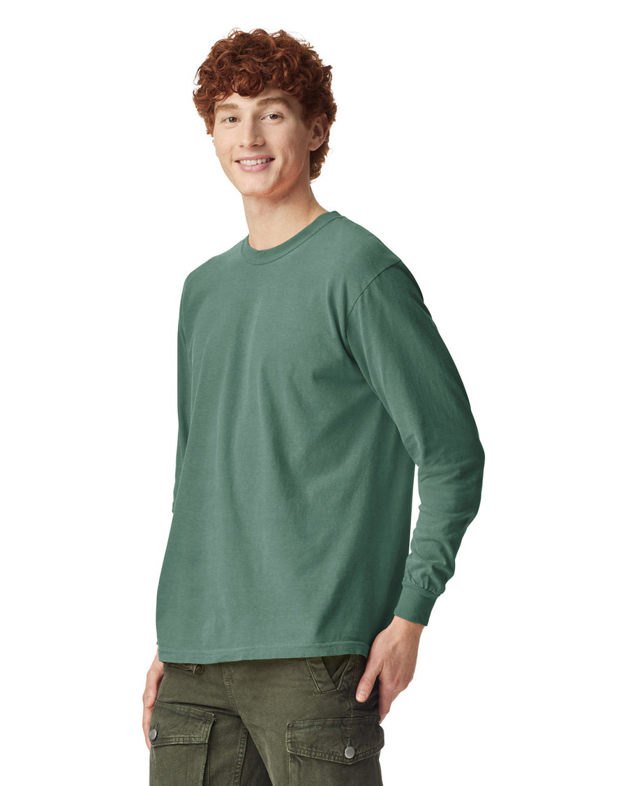 Comfort Colors 6014 Long Sleeve - Light Green - model side