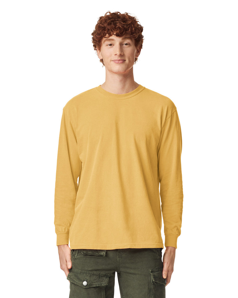 Comfort Colors 6014 Long Sleeve - Mustard - model front