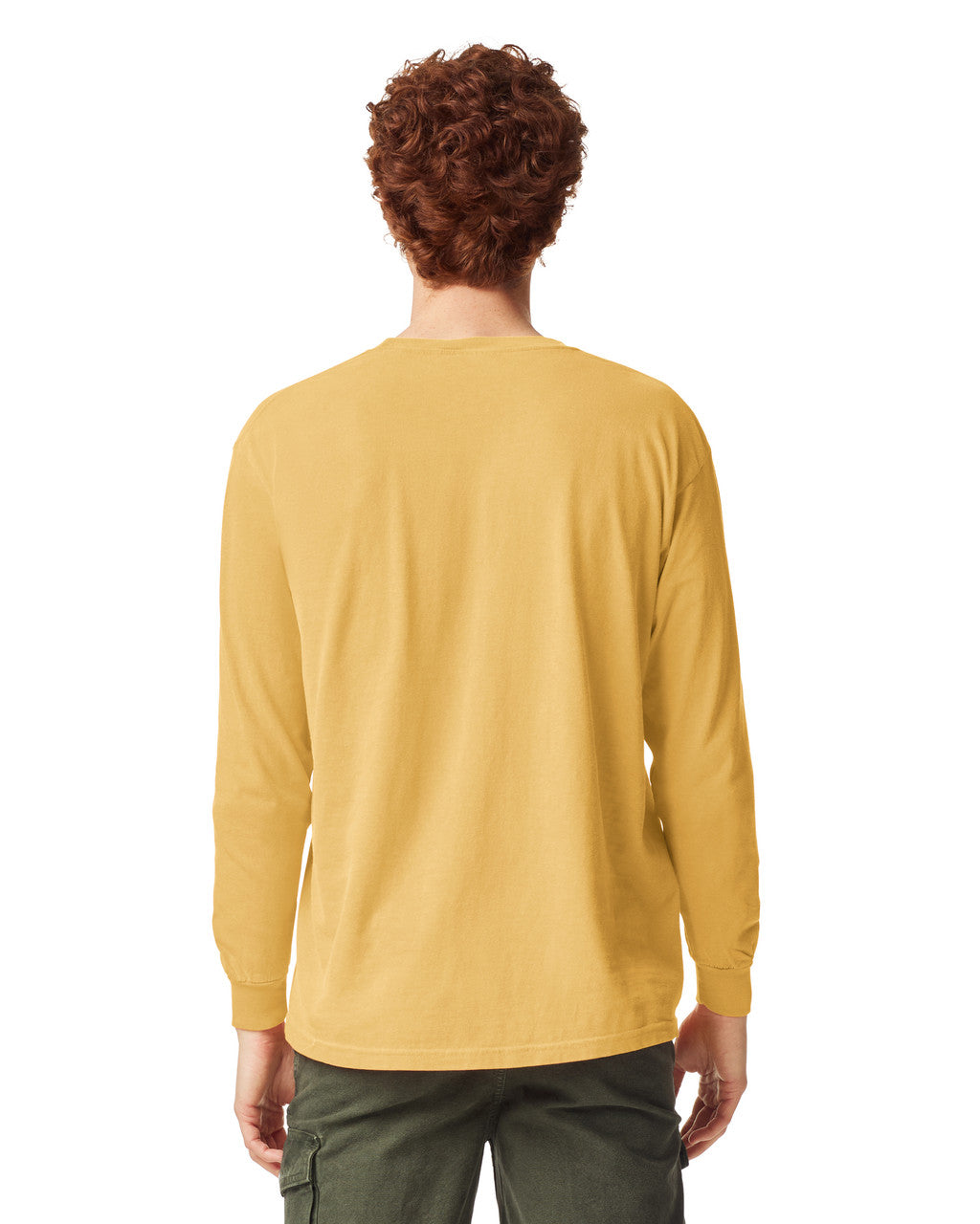 Comfort Colors 6014 Long Sleeve - Mustard - model back