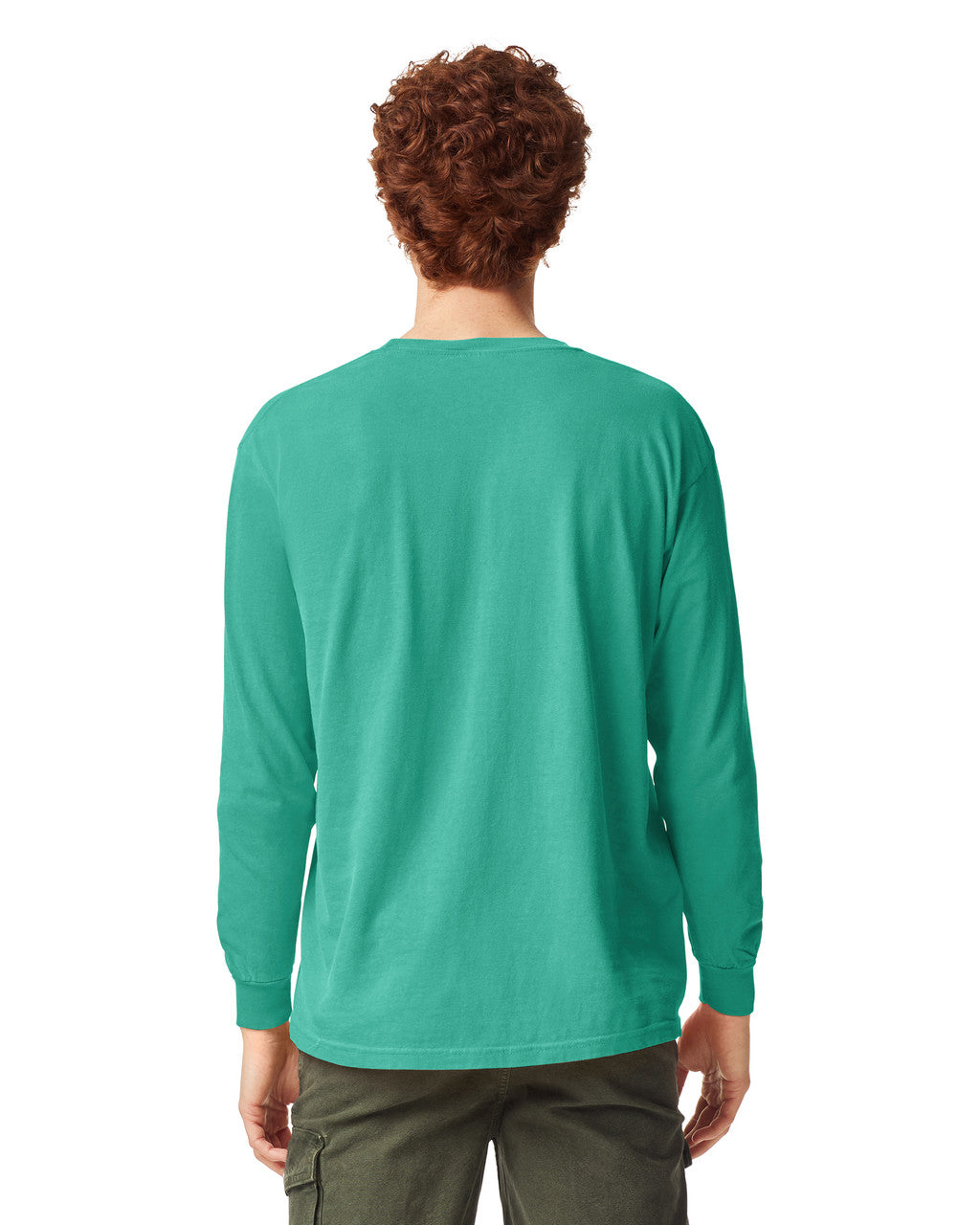 Comfort Colors 6014 Long Sleeve - Island Green - model back