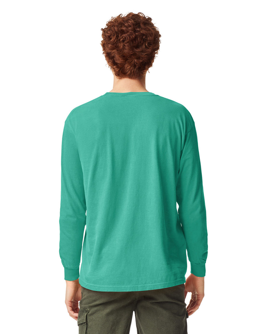 Comfort Colors 6014 Long Sleeve - Island Green - model back