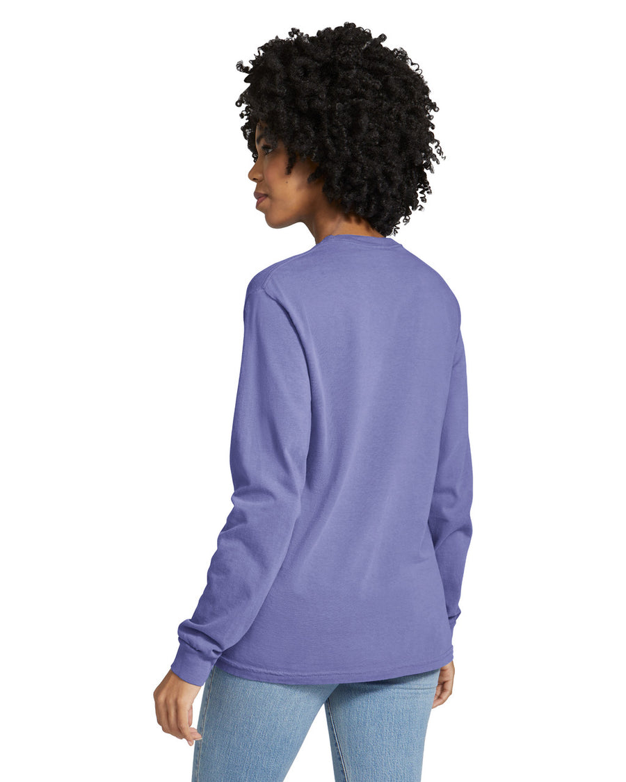 Comfort Colors 6014 Long Sleeve - Violet - model back