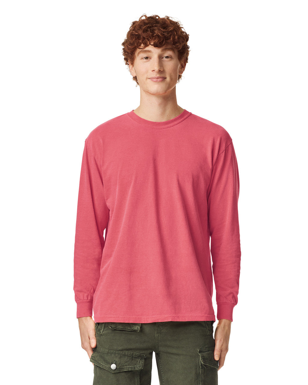Comfort Colors 6014 Long Sleeve - Watermelon - model front