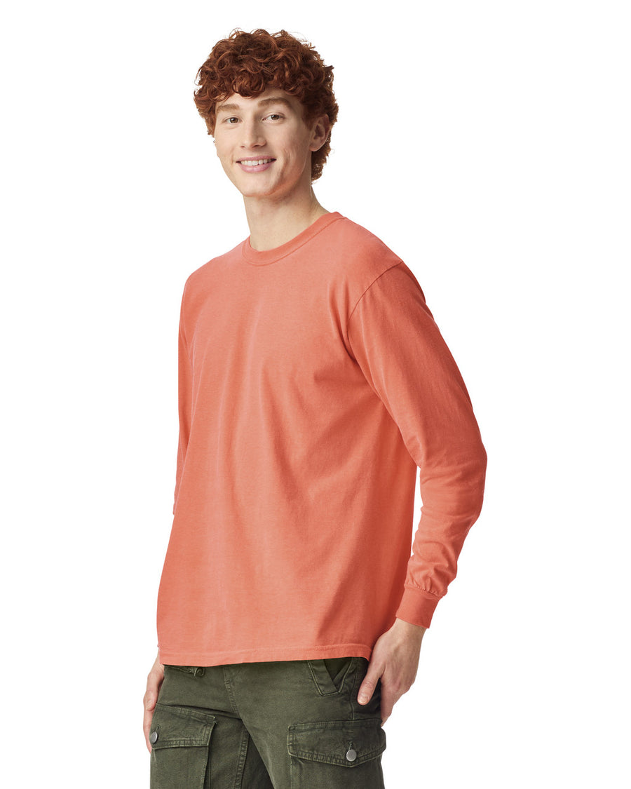 Comfort Colors 6014 Long Sleeve - Terracotta - model side