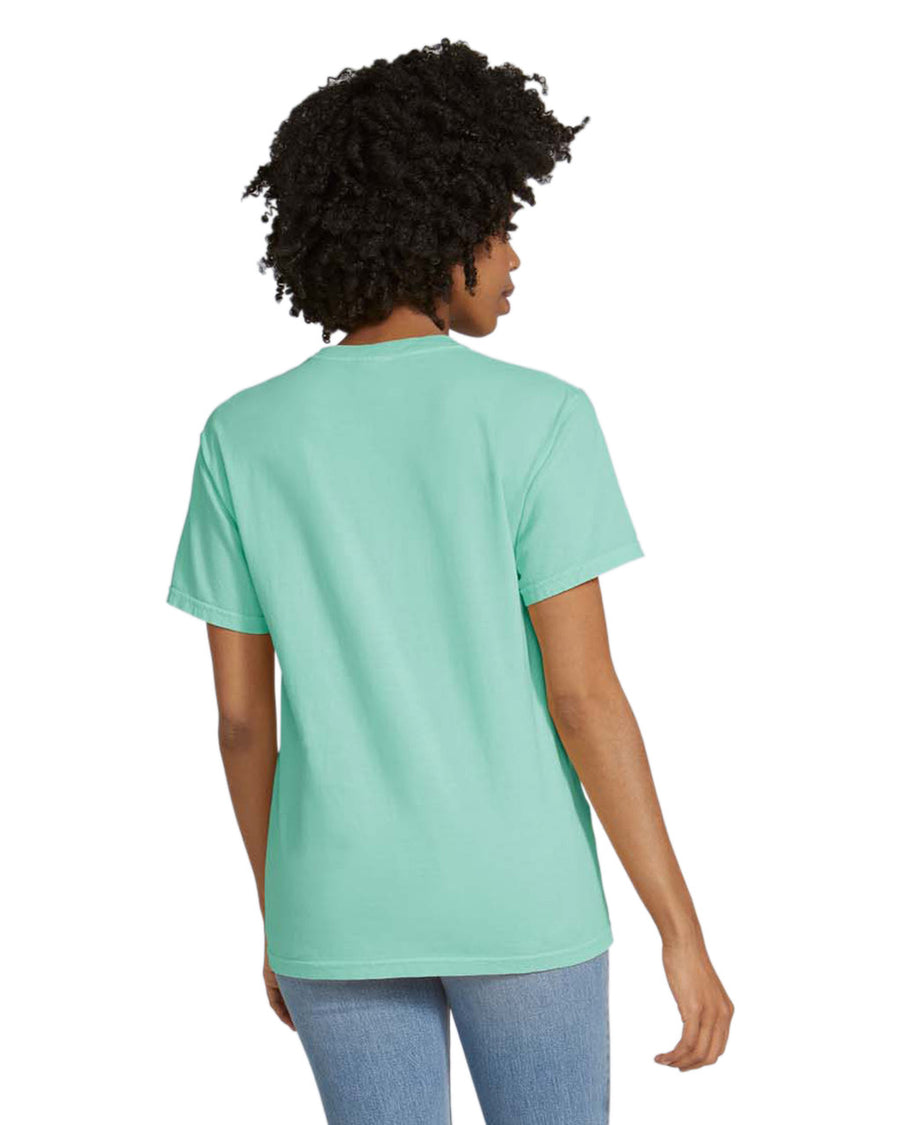 Comfort Colors 6030 Pocket Tee - Island Reef - model back