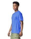 Comfort Colors 6030 Pocket Tee - Mystic Blue - model side