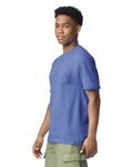 Comfort Colors 6030 Pocket Tee - Flo Blue - model side