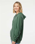 Independent Trading Co. PRM33SBP Unisex Special Blend Raglan Hooded Sweatshirt - Moss - model side