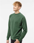 Independent Trading Co. PRM30SBC Unisex Special Blend Raglan Crewneck Sweatshirt - Moss - model side