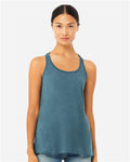 BELLA + CANVAS 8800 Women's Flowy Racerback Tank - Heather Deep Teal - model front