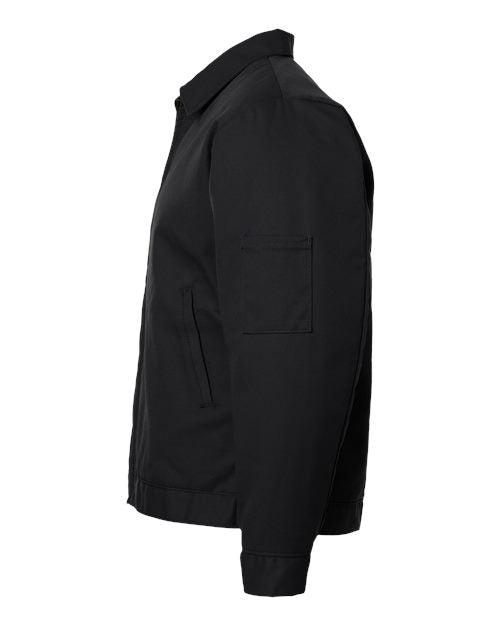Red Kap JT22 Men's Waist Length Jacket - Black (Long Sizes) - side
