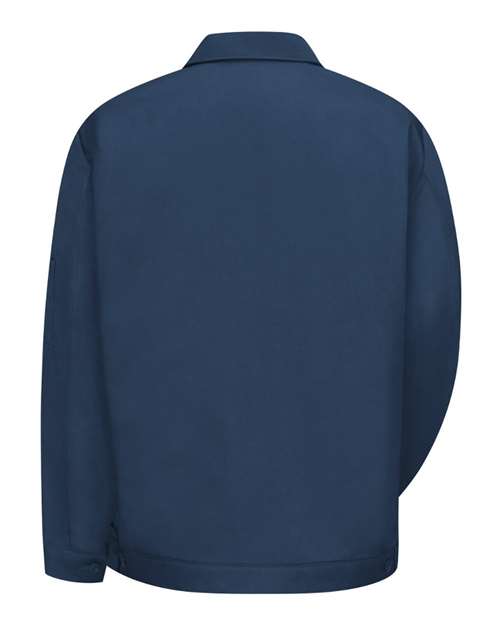 Red Kap JT22 Men's Waist Length Jacket - Navy (Long Sizes) - back