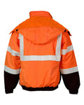 Kishigo JS121-122 Unisex Economy Bomber Jacket - Orange - back