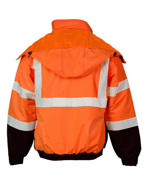 Kishigo JS121-122 Unisex Economy Bomber Jacket - Orange - back