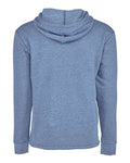 Next Level 9300 Unisex Malibu Welt Pocket Hoodie Sweatshirt - Heather Bay Blue - back