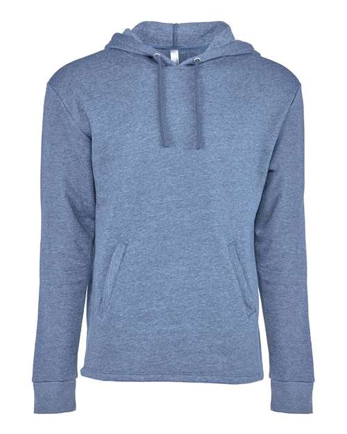 Next Level 9300 Unisex Malibu Welt Pocket Hoodie Sweatshirt - Heather Bay Blue - front