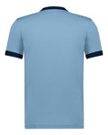 Augusta Sportswear 710 Unisex 50/50 Ringer T-Shirt - Light Blue/ Navy - back