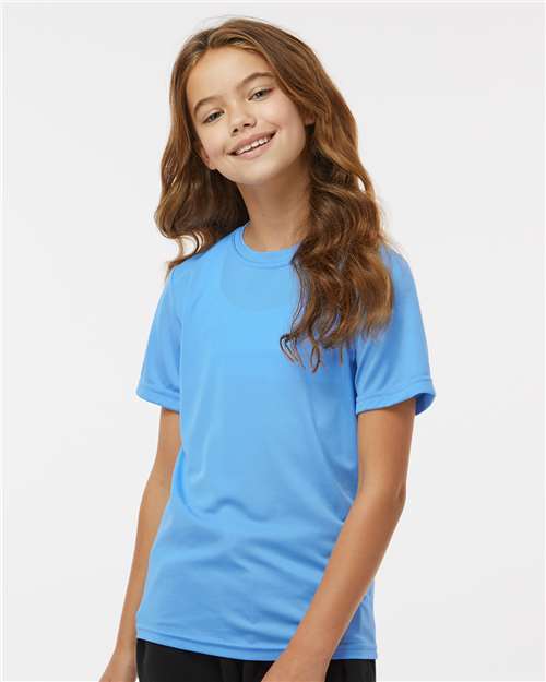 Augusta Sportswear 791 Youth Nexgen Performance T-Shirt - Columbia Blue - model front