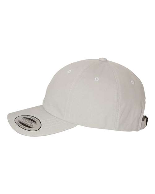 Yupoong 6245PT Peached Cotton Twill Dad Hat - Light Grey - side