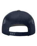 Richardson 112 Snapback Trucker Cap - Charcoal/ Navy - back