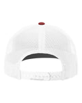 Richardson 112 Snapback Trucker Cap - Cardinal/ White - back