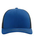 Richardson 112 Snapback Trucker Cap - Royal/ Black - front
