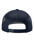 Richardson 112 Snapback Trucker Cap - White/ Navy - back