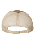 Richardson 111 Garment-Washed Trucker Cap - Driftwood/ Khaki - back
