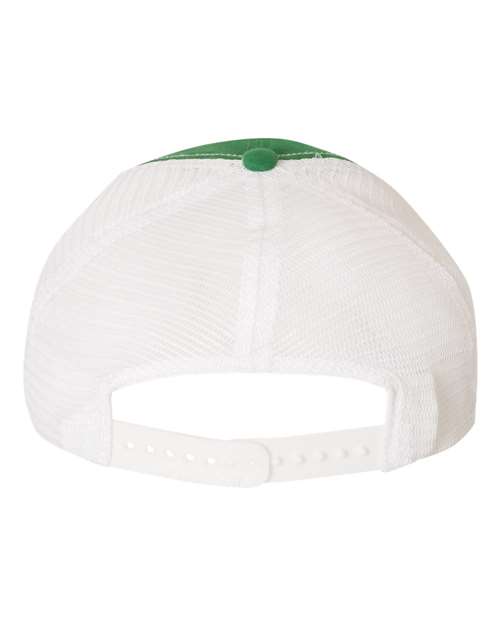 Richardson 111 Garment-Washed Trucker Cap - Kelly/ White - back