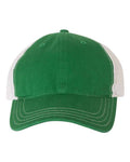 Richardson 111 Garment-Washed Trucker Cap - Kelly/ White - front