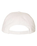 Yupoong 6089M Premium Flat Bill Snapback Cap - White - back