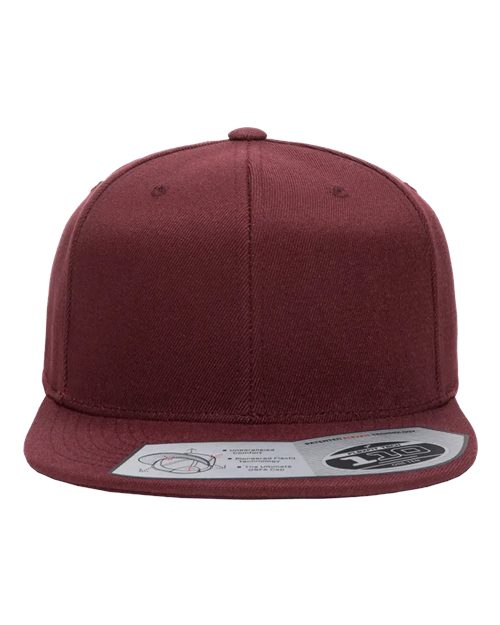 Flexfit 110F 110 Snapback Cap - Maroon - front